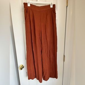 Abercrombie linen blend wide-leg pants